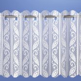 Lace Net Vertical Louvre Blind - White
