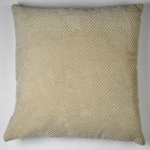 Plain Chenille Spot Cushion Cover - Cream