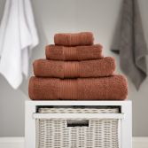 Bliss Pima 100% Cotton 650gsm Bathroom Towel - Copper Orange