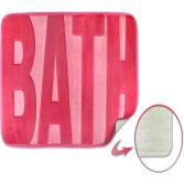 Spa Memory Foam Bath Mat - Pink