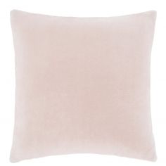 Catherine Lansfield Plain Raschel Velvet Cushion Cover - Blush Pink