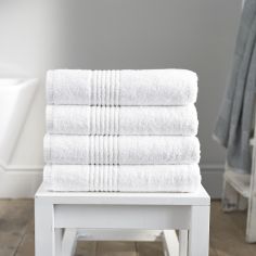Eden 100% Egyptian Cotton 650GSM Bathroom Towel - White