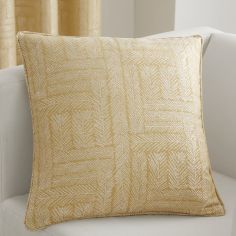 Lowe Textured Striped Cushion Cover - Ochre Yellow