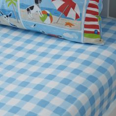 Patch Seaside Beach Check Fitted Sheet - Multi