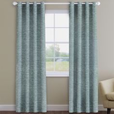 Kent Chenille Duck Egg Blue Made to Measure Curtains