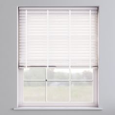 Faux Wood Venetian Blind With Tape - True White & White