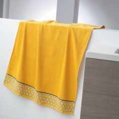 Adeline Jacquard 100% Cotton 450GSM Towel - Honey Yellow