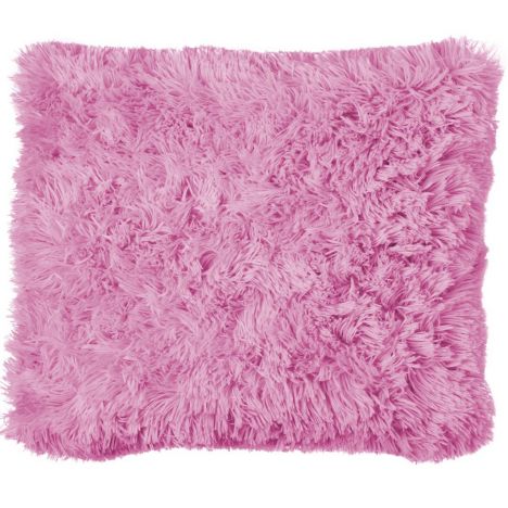 Catherine Lansfield Cuddly Fluffy Cushion Cover - Candy Pink