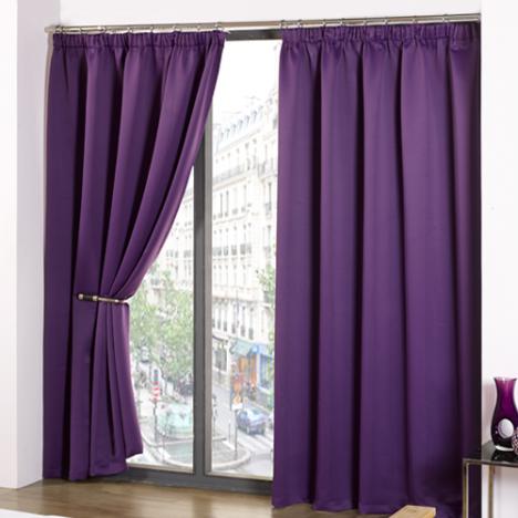 Thermal Supersoft Blackout Curtains Purple | Tony’s Textiles | Tonys