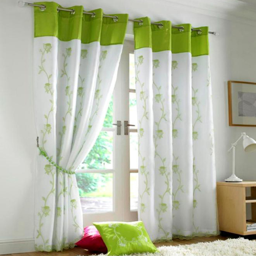 Lime Green And Cream Curtains Lime Blue Curtains