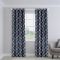 Kato Slate Grey Modern Leaves Made To Measure Curtains