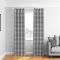 Grey Mull Check Made to Measure Curtains