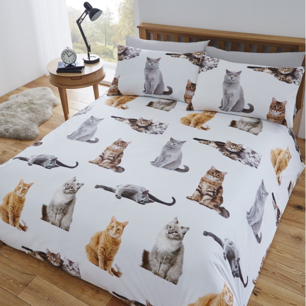 Cats Duvet Cover Set Multi Tonys Textiles