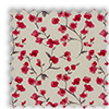 Como Blossom Cherry Red Floral Roman Blind