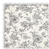 Aquataine Charcoal Grey Vintage Floral Roman Blind