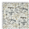 Hedgerow Floral Charcoal Grey Roman Blind