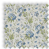 Hampton Dusk Blue Traditional Floral Made To Measure Curtains