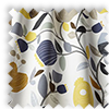 Pomegranate Trail Ochre Yellow Modern Floral Made To Measure Curtains