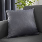 Strata Plain Textured Cushion Cover - Charcoal Grey