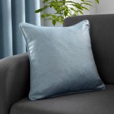 Strata Plain Textured Cushion Cover - Duck Egg Blue