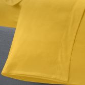Serene Plain Dye Easy Care Flat Sheet - Ochre Yellow