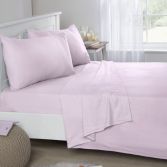 Flannelette Brushed Cotton Fitted Sheet - Pink