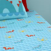 Cosatto Sea Monsters Kids Twin Pack Fitted Sheets - Blue