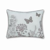 Catherine Lansfield Floral Butterfly Filled Cushion - Duck Egg Blue