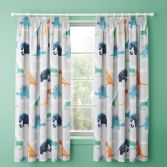 Cosatto D Is For Dino Kids Tape Top Curtains - Multi