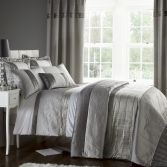 Catherine Lansfield Gatsby Luxury Silver Duvet Cover Set