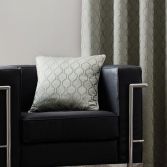 Islington Geometric Cushion Cover - Silver Grey
