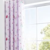 Catherine Lansfield Fairies Pink Fully Lined Eyelet Curtains