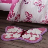 Catherine Lansfield Butterfly Shaped Rug for Kids