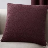 Voysey Damask Cushion Cover - Ruby Red