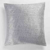 Opacia Embossed Velvet Cushion Cover - Silver Grey