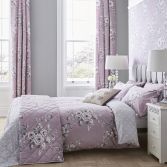 Catherine Lansfield Canterbury Duvet Cover Set - Heather Pink