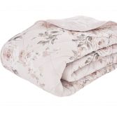 Catherine Lansfield Canterbury Floral Bedspread - Blush Pink