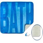 Spa Memory Foam Bath Mat - Blue