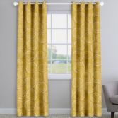 Embankment Ochre Yellow Geometric Circles Made To Measure Curtains