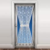 New Butterfly Door Net Curtain White