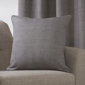 Plain Belvedere Cushion Cover - Charcoal Grey