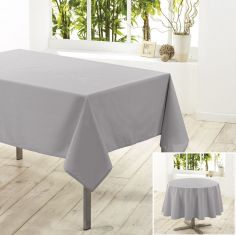 Essentiel Plain Tablecloth - Silver Grey