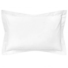 Serene Plain Dye Easy Care Oxford Pillowcase - White