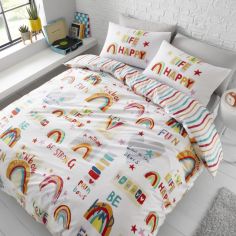 Catherine Lansfield Be A Rainbow Duvet Cover Set - Multi