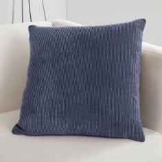 Kilbride Cord Chenille Cushion Cover - Navy Blue