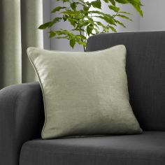 Strata Plain Textured Cushion Cover - Green