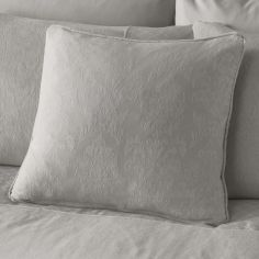 Rosana Floral Jacquard Cushion Cover - Silver Grey