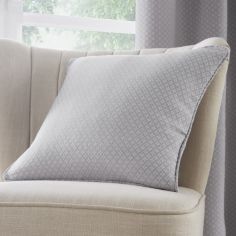 Indiana Geometric Jacquard Cushion Cover - Silver Grey