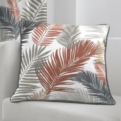 Tropical Leaf Cushion Cover - Copper Multi