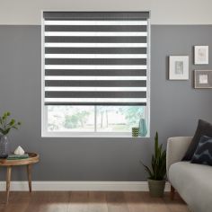 Cole Charcoal Grey Jacquard Day and Night Blind